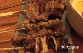 Grilled Chicken Gizzard Skewers
