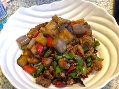 茄子肉丁小公鸡双拼拌面-文三里屯面馆(三里屯店)