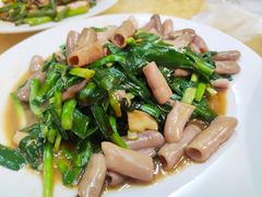 韭菜海肠-1910老鲁味海鲜·戳子肉·青岛菜(金沙滩店)
