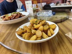 小葱农家土豆-芦茨金富饭庄·25年老字号·专做稻草鸡