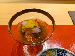 醋拌甜虾海胆杯-鮨青(恒基名人购物中心店)