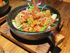 沙姜啫盐焗鸡-啫两手·啫啫煲·小饭堂(龙城万科里店)