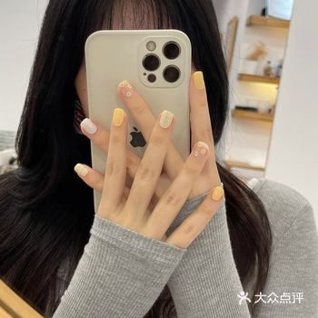 韩系ins黄色系雏菊美甲帖我又可以 了!