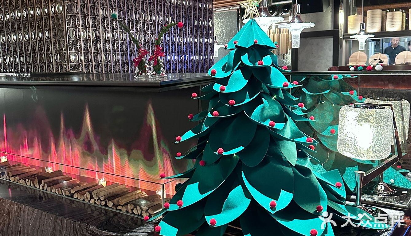 在万象城吃到了圣诞主题的漂亮饭