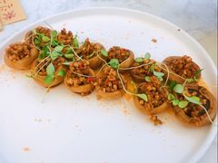 香煎口蘑配素肉碎-素心小筑(后沙裕镇店)