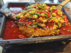 江团鱼蒜香味-江边城外烤全鱼(方庄时代购物中心店)
