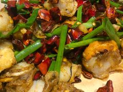 辣子贝柱-渔民船说·北塘海鲜·天津菜·海肠捞饭(北塘古镇店)