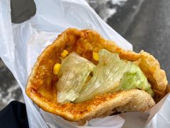 -小红车炸蛋葱油饼