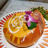 终于吃到很正的泰式饭菜啦！[加油]