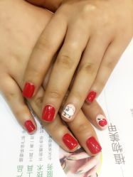-孔雀手美甲美睫护理