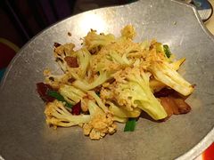 干锅丽水香菇花菜-探花·意境江南菜·唐伯虎文化体验店·松鼠桂鱼(观前店)