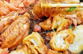 Chicken Wing Tips in Clay Pot