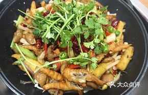 Spicy Sichuan-style Pig Intestine and Chicken Feet
