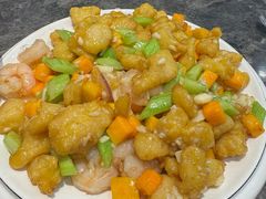 鲜虾爆鳕鱼-金阁家常菜(贵阳路店)