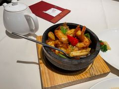 石锅烧8头海花竹虾-利苑酒家(金宝店)