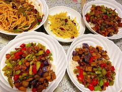 茄子肉丁小公鸡双拼拌面-文三里屯面馆(三里屯店)