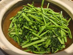 啫啫煲虾酱空心菜-熠盛粤味·顺德桑拿鸡(永康路店)