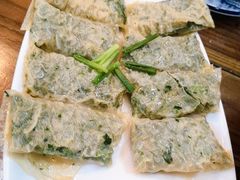 禅衣荠菜包圆-老马家·舌尖上的西塘美食
