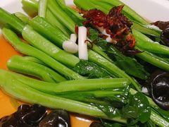 白灼菌菇菜心-新白鹿餐厅(金鹰新街口店)