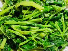 虾酱空心菜-十面欢腾·海鲜面·台式Bistro(长乐路店)