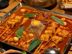 鱼饼火山炒年糕-包装马车·韩国料理·포장마차