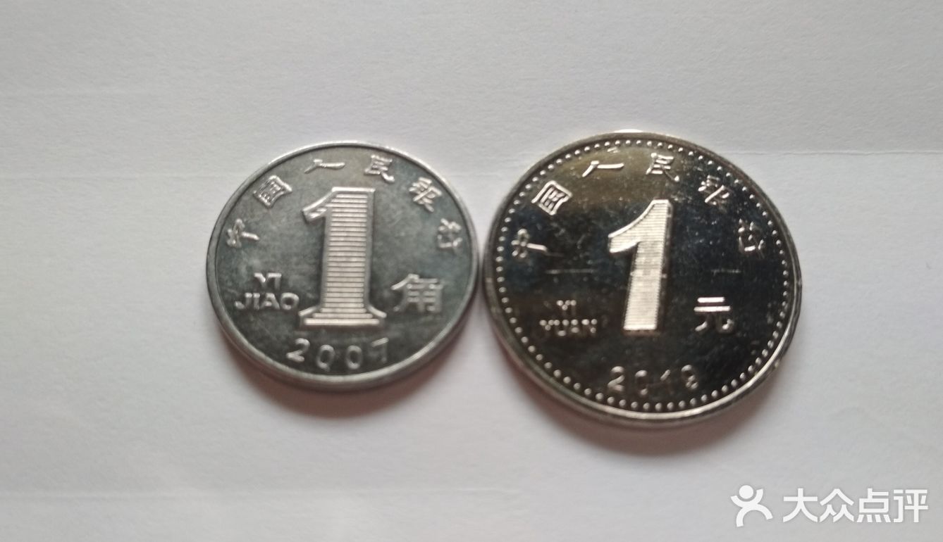 新版1元硬币直径大小与老版的1毛硬币差不多大糖果糖果糖果
