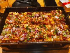 版煎香辣嫩豆腐-聚点串吧·北京烧烤(赵登禹路店)