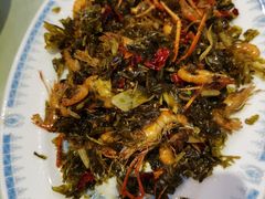 干烧咸菜虾-锦江中华村农家乐饭庄