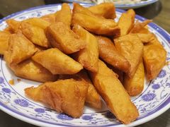 炸咯吱-门框胡同褡裢火烧(赵公口店)