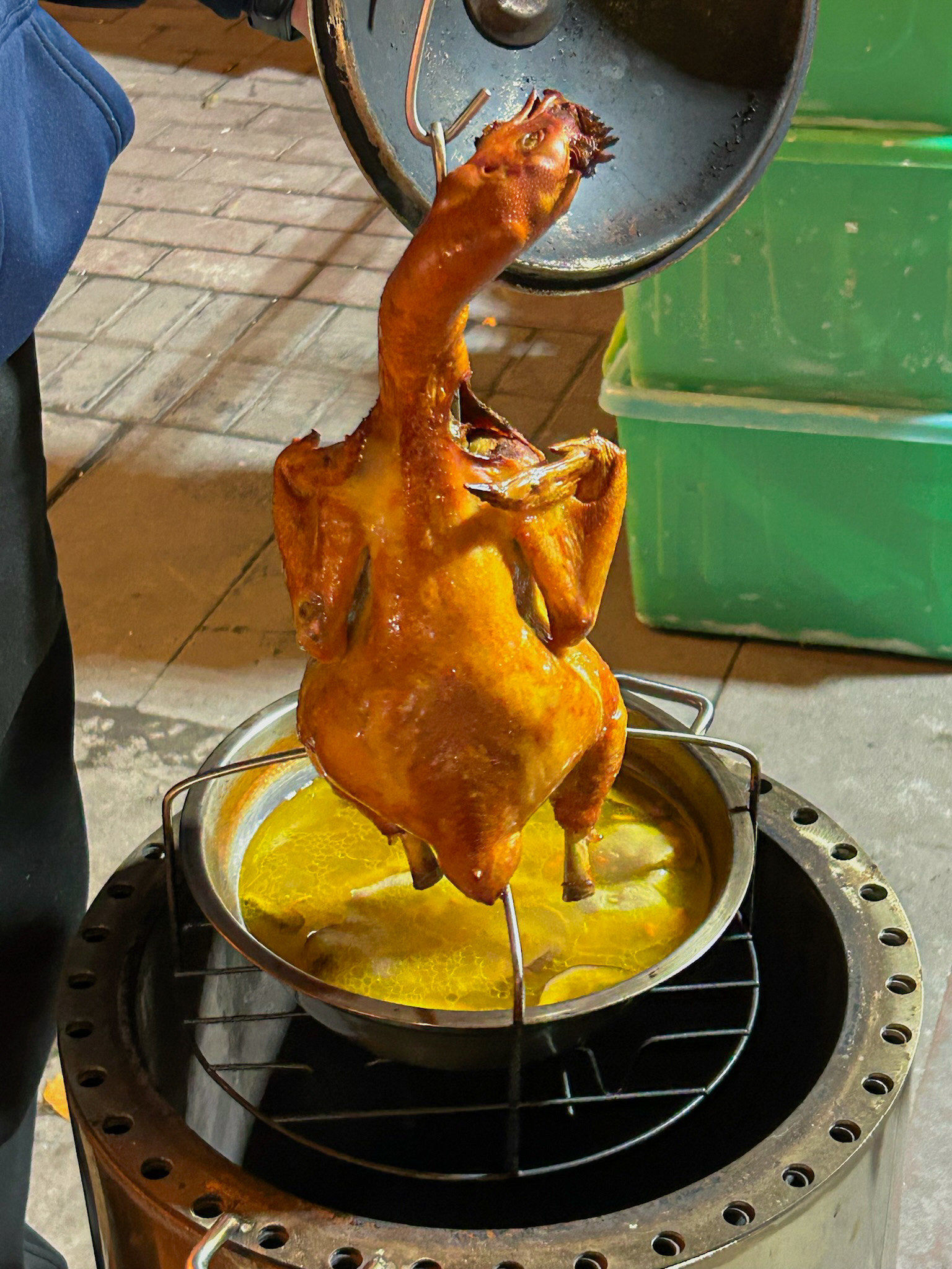 柴火烤鸡!好好吃!