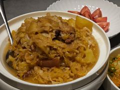 精选五花肉烩酸菜芯-巴盟人家·内蒙地方菜(华丽家族店)