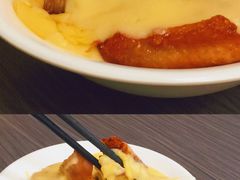 猪颈肉芝士捞公仔面-新记餐厅(香槟大厦店)