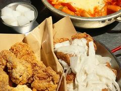 炸鸡一半一半-富乐满韩国正宗炸鸡韩国料理(虹泉路店)