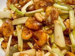 荞菜炒河虾-广州柏悦酒店·悦景轩·粤菜餐厅