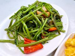 虾酱炒空心菜-肥仔文澳门猪骨煲(南京西路店)