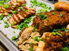 绿茶葱香烤鸡烤肉合拼-绿茶餐厅(乐峰广场店)