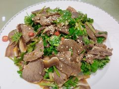 香菜拌牛肉顺风-刘胖子家常菜·蹄花焖藕(中南店)