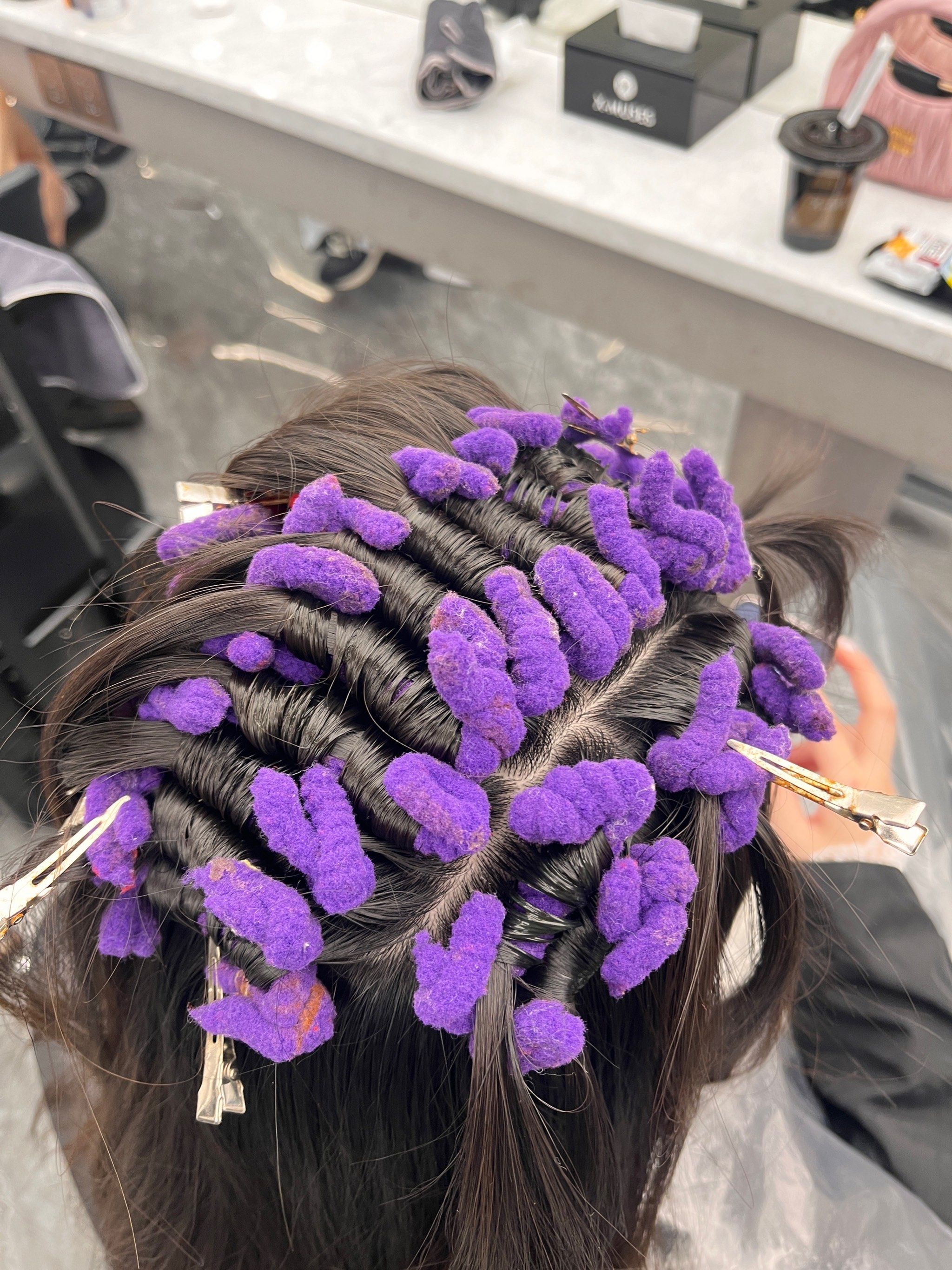 发根蓬松烫