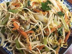 肉丝炒油面-福州人铭小吃