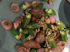 惹味秋葵煎牛肉粒-陶陶居酒家(环市东店)