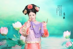 -后宫·古装汉服京剧儿童亲子全家福摄影