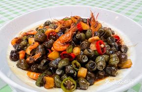 Sour Snail and River Shrimp Stir-fry