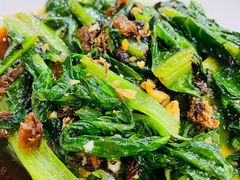 豆豉鲮鱼油麦菜-潮粥馆(长江花园店)