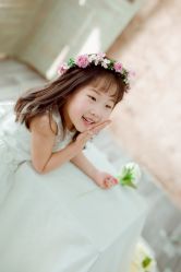 -海岸风光儿童摄影