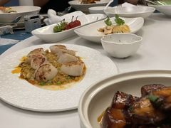 蟹粉白玉煎带子-上海和平饭店龙凤厅 Dragon Phoenix