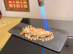 三文鱼火焰寿司-天狗山料理(省体店)