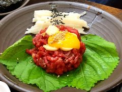 生拌牛肉-咸草酱蟹