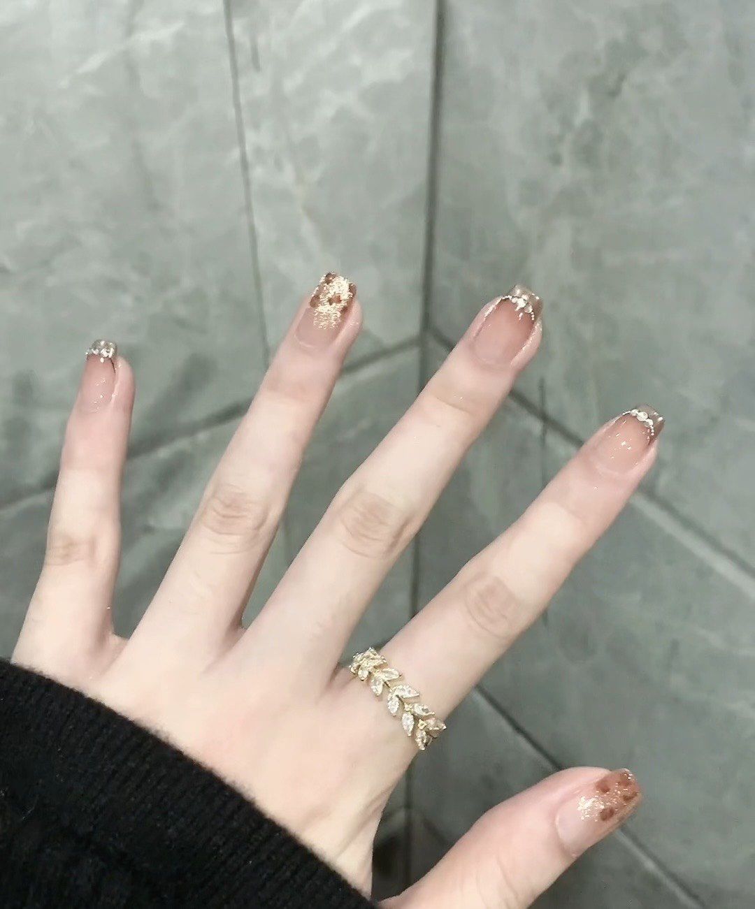 璀璨金边美甲来袭!