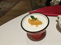桂花糕双皮奶-青岛富力艾美酒店-乐美中餐厅创意胶东菜