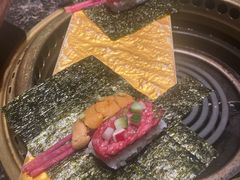海胆生牛肉手卷-老乾杯和牛烧肉(王府中环店)